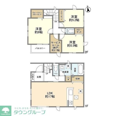 4224川口市上青木西10期1棟1号棟の物件間取画像